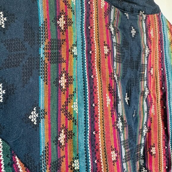 World Market Boho Linen Tribal Print Kimono size S/M - Picture 8 of 9